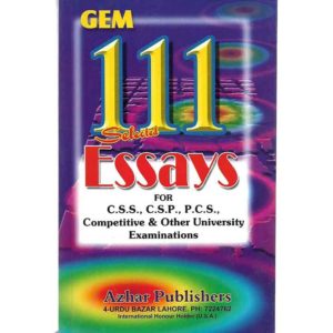 Book Cover of GEM 111 English Essays for CSS