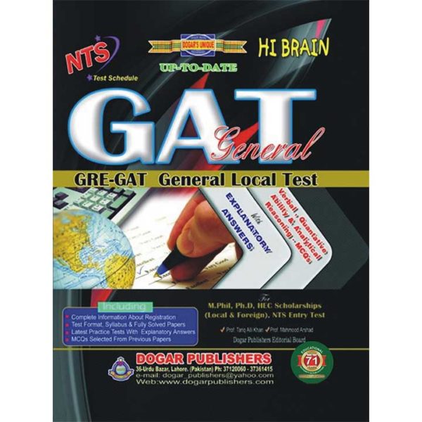 Book Cover of Dogars Unique GAT General for Entry Test Exam Prepration